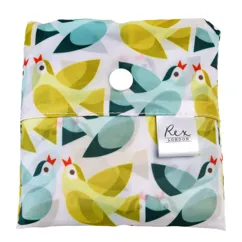 recycled foldaway shopper bag - love birds