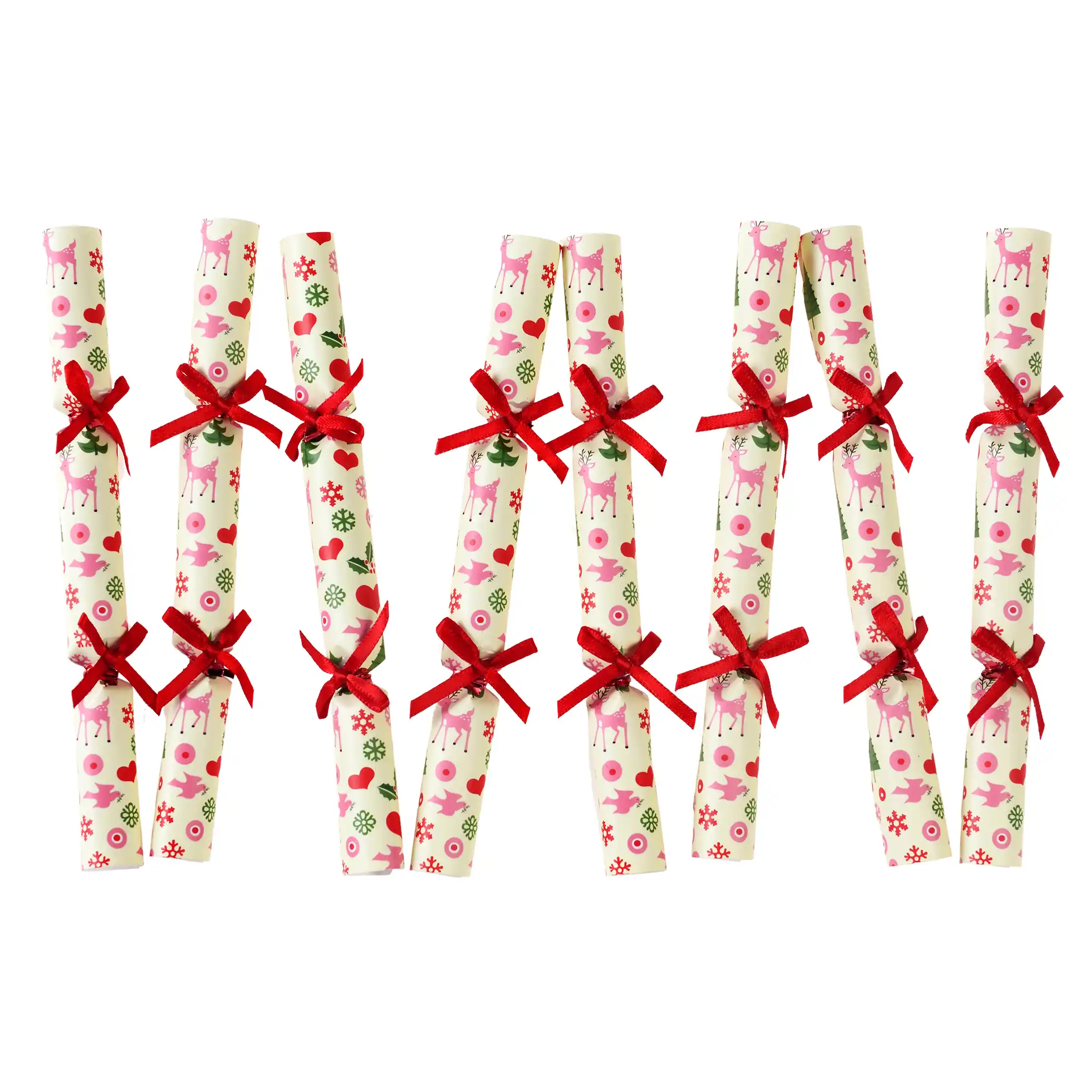 mini tree decorations (pack of 8) - 50s christmas