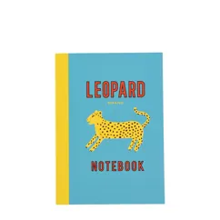 cuaderno rayas a6 leopard
