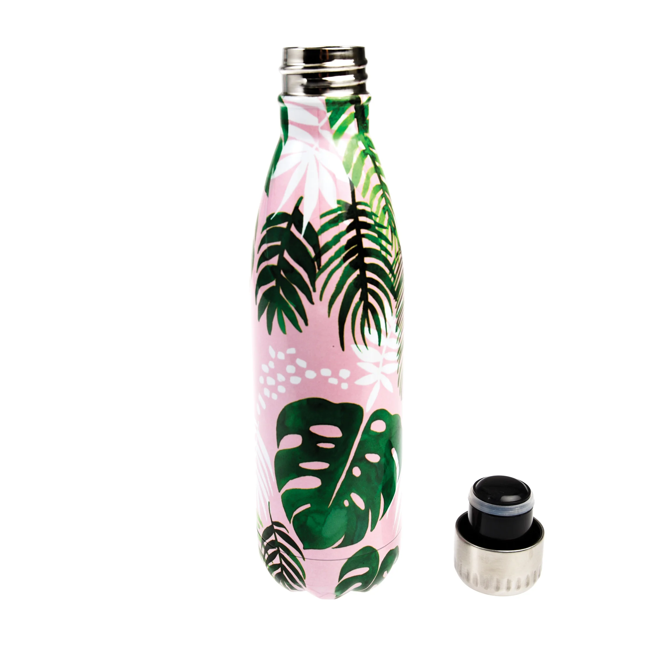 botella del acero inoxidable 500ml tropical palm