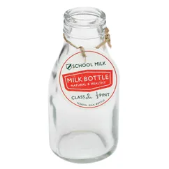 traditional school milk bottle