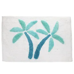 alfombra de baño de algodón de nudo - palmeras