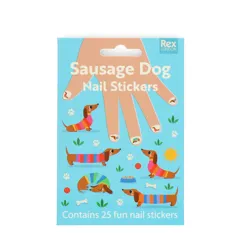 nagel-sticker für kinder - sausage dog