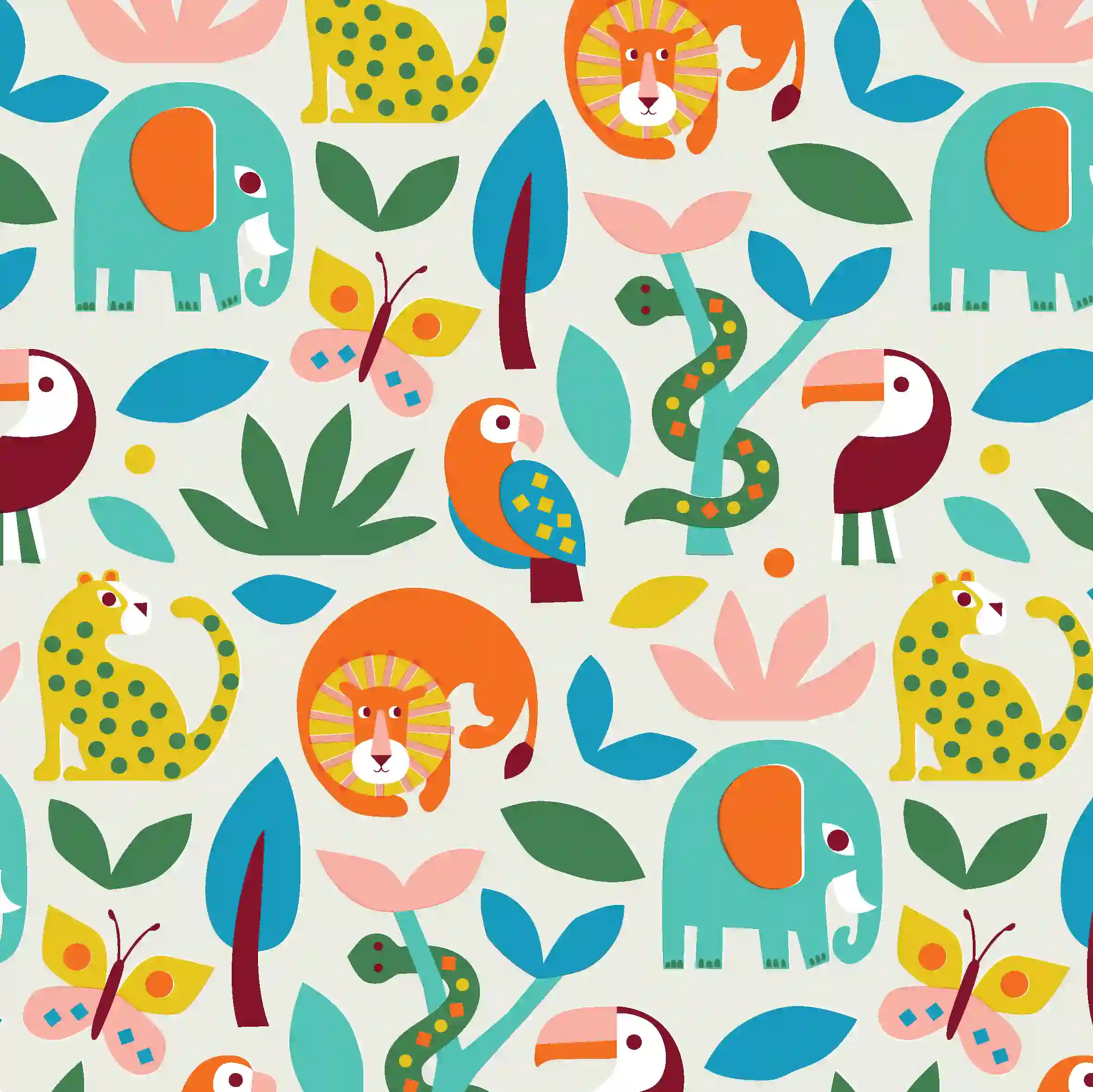 wrapping paper sheets - wild wonders