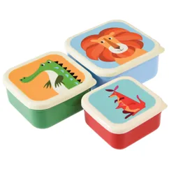 snack boxes (set of 3) - colourful creatures