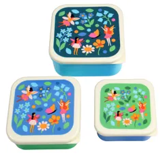snack boxes (set of 3) - fairies in the garden