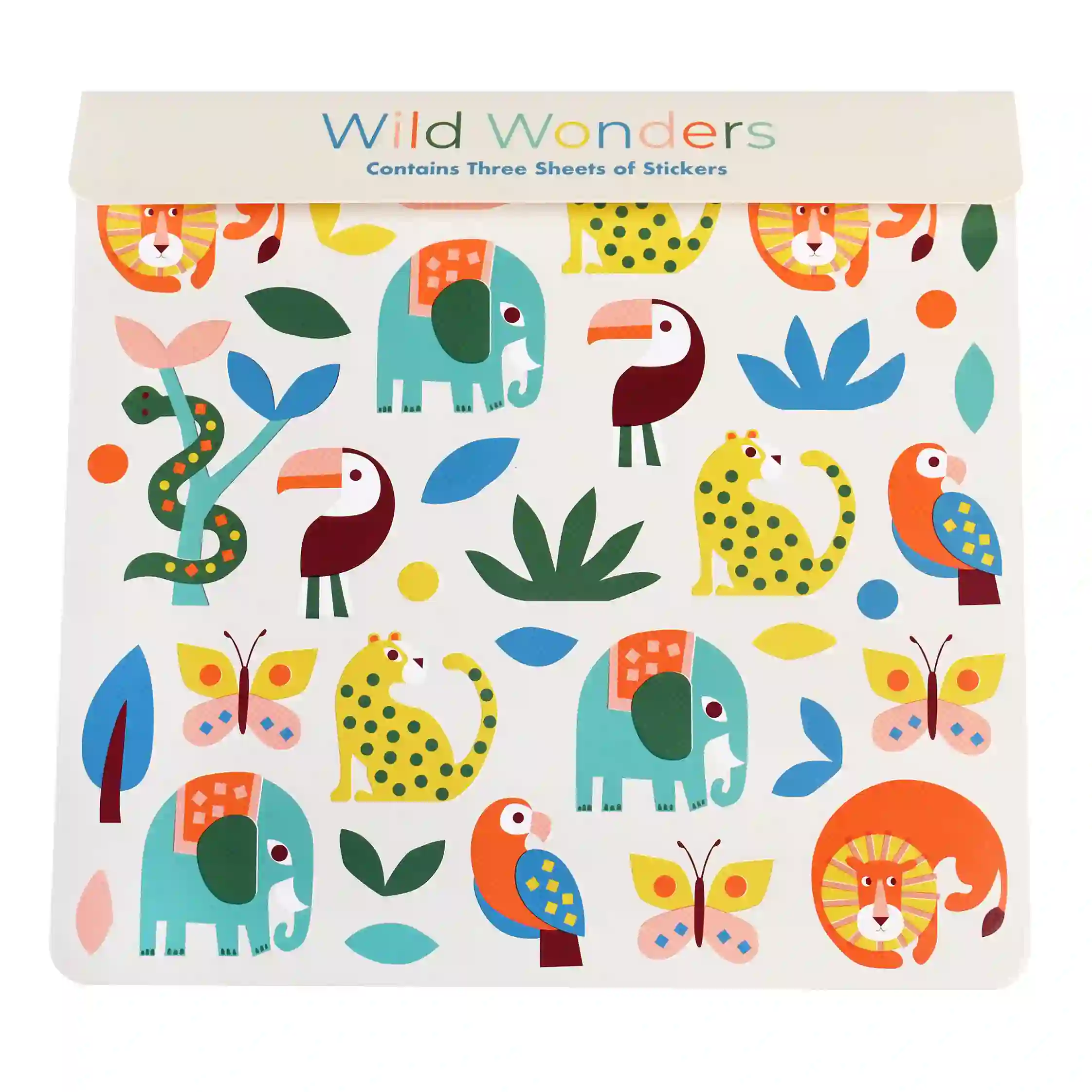 animal stickers - wild wonders
