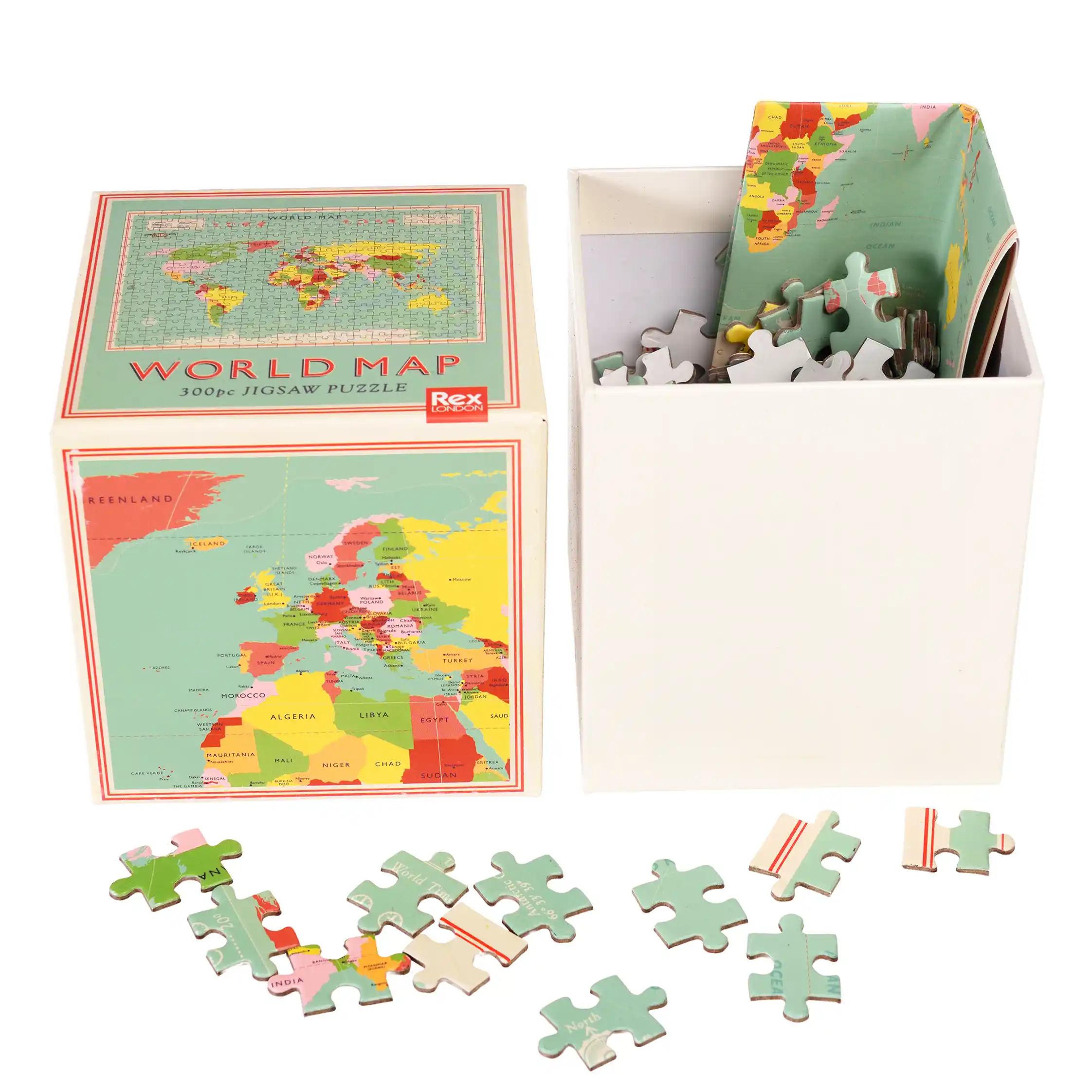 jigsaw puzzle (300 pieces) - world map