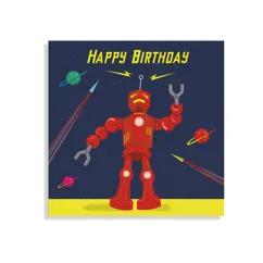 birthday card - sci-fi robot