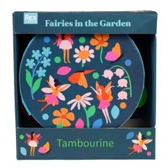 children's tambourine - fairies in the garden