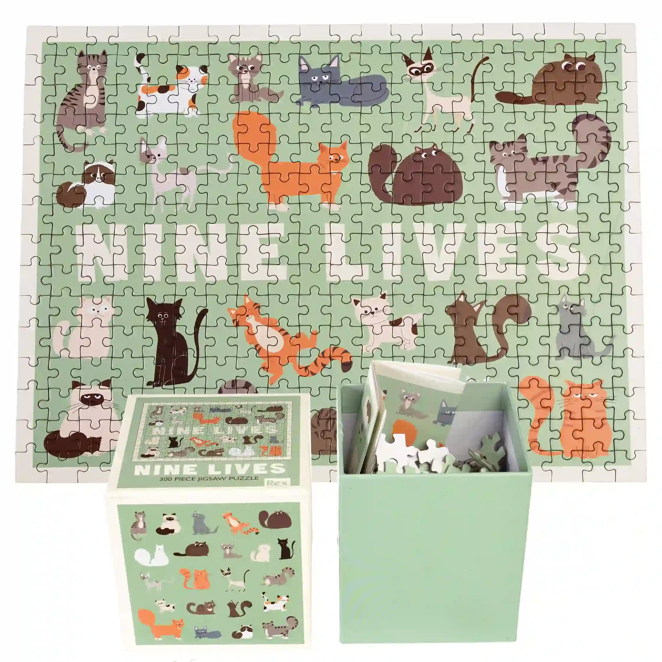 jigsaw puzzle (300 pieces) - nine lives