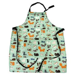 recycled cotton apron - nine lives