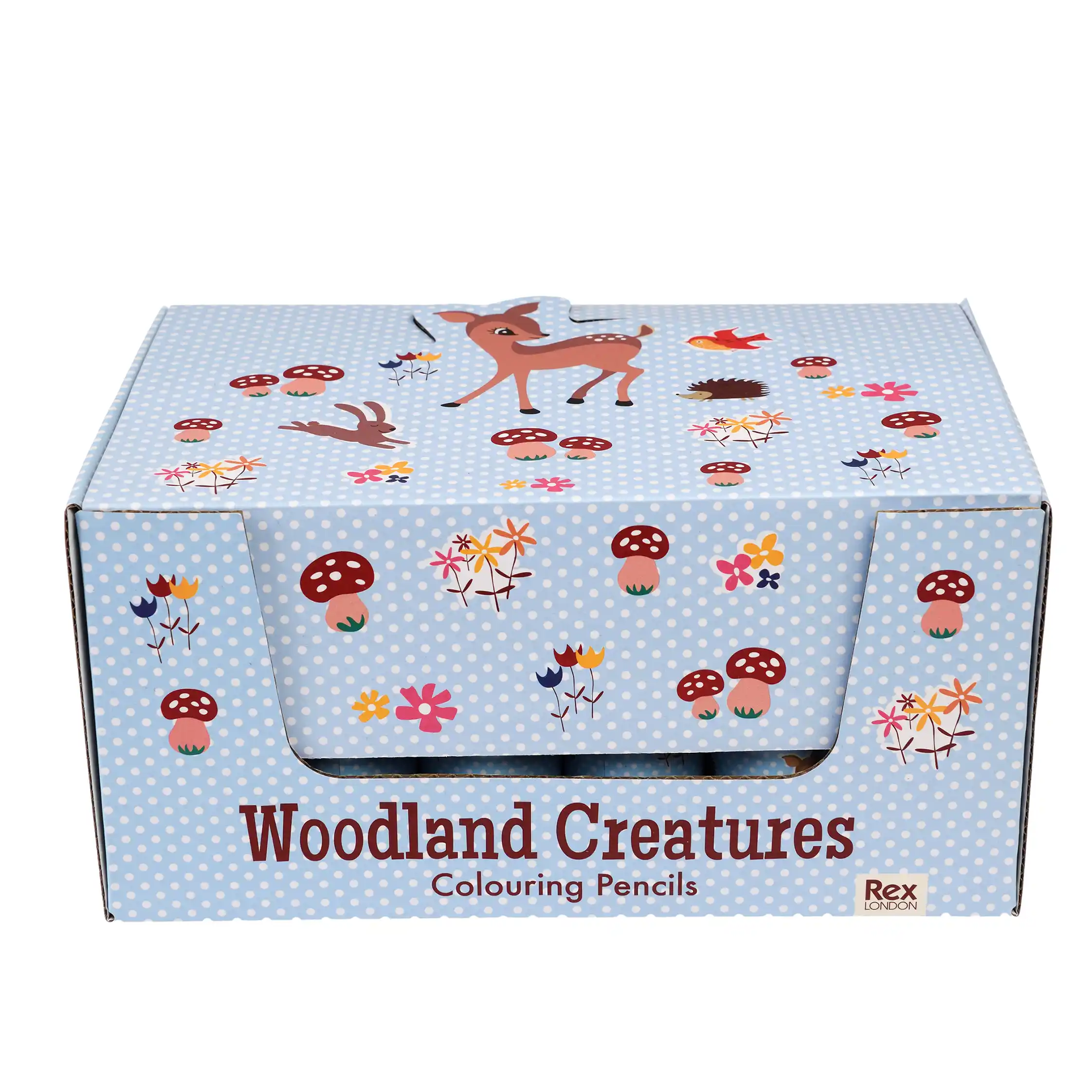 tube of colouring pencils - woodland creatures