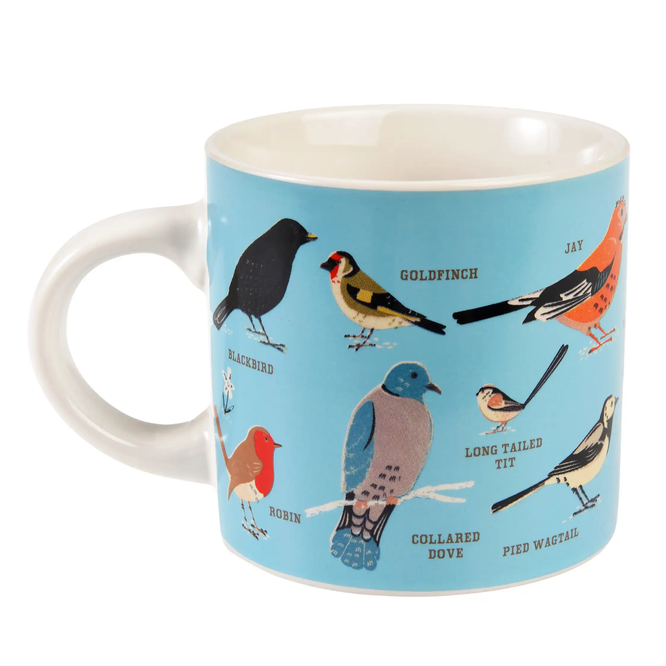ceramic mug - garden birds