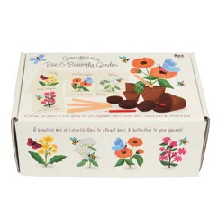flower growing kit - bee and butterfly