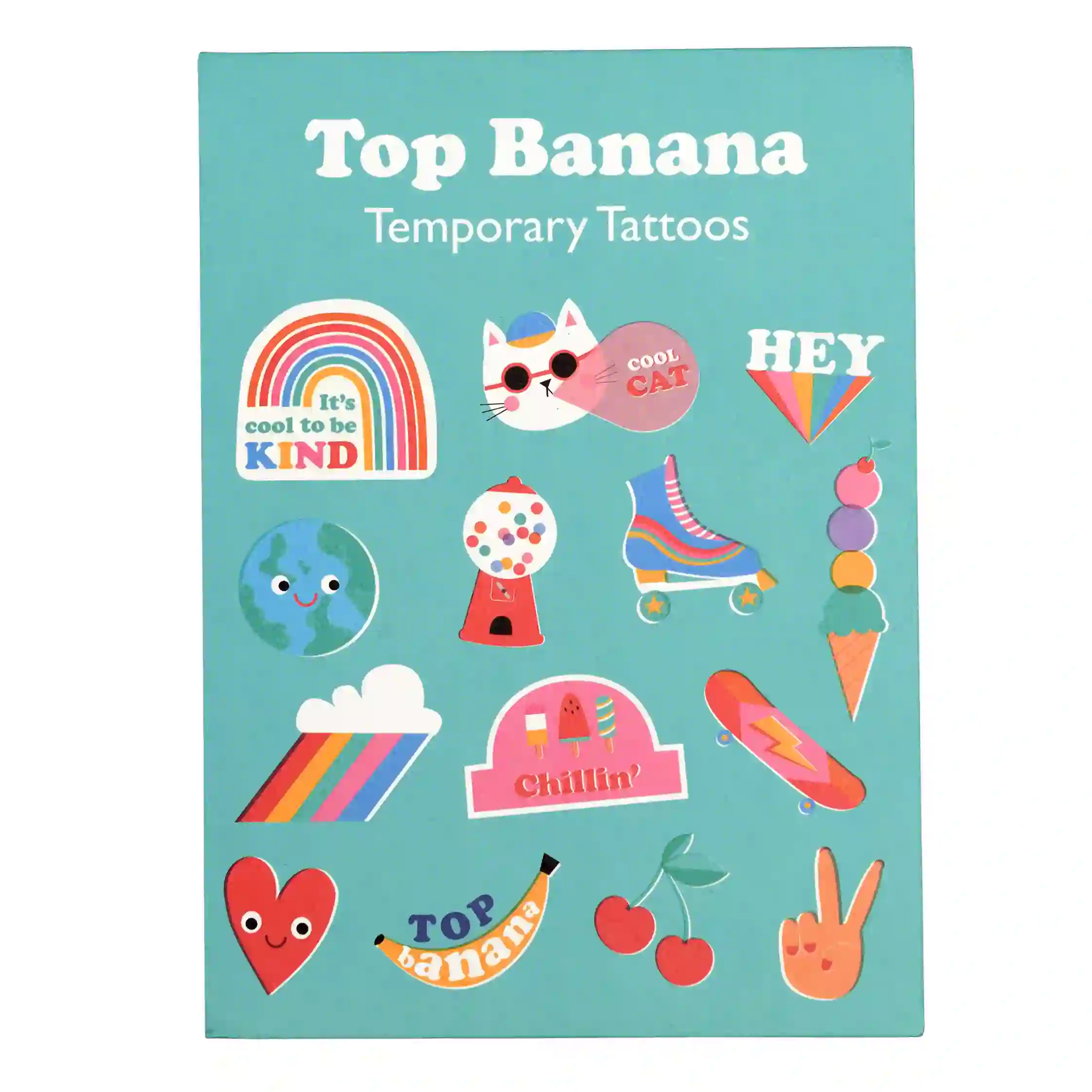 tatouages temporaires top banana (2 feuilles)