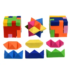 3d puzzle erasers (set of 4) - wild bear