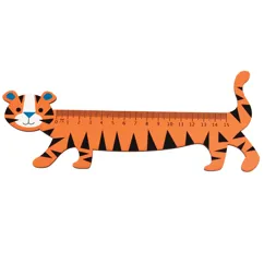 wooden ruler - tiger