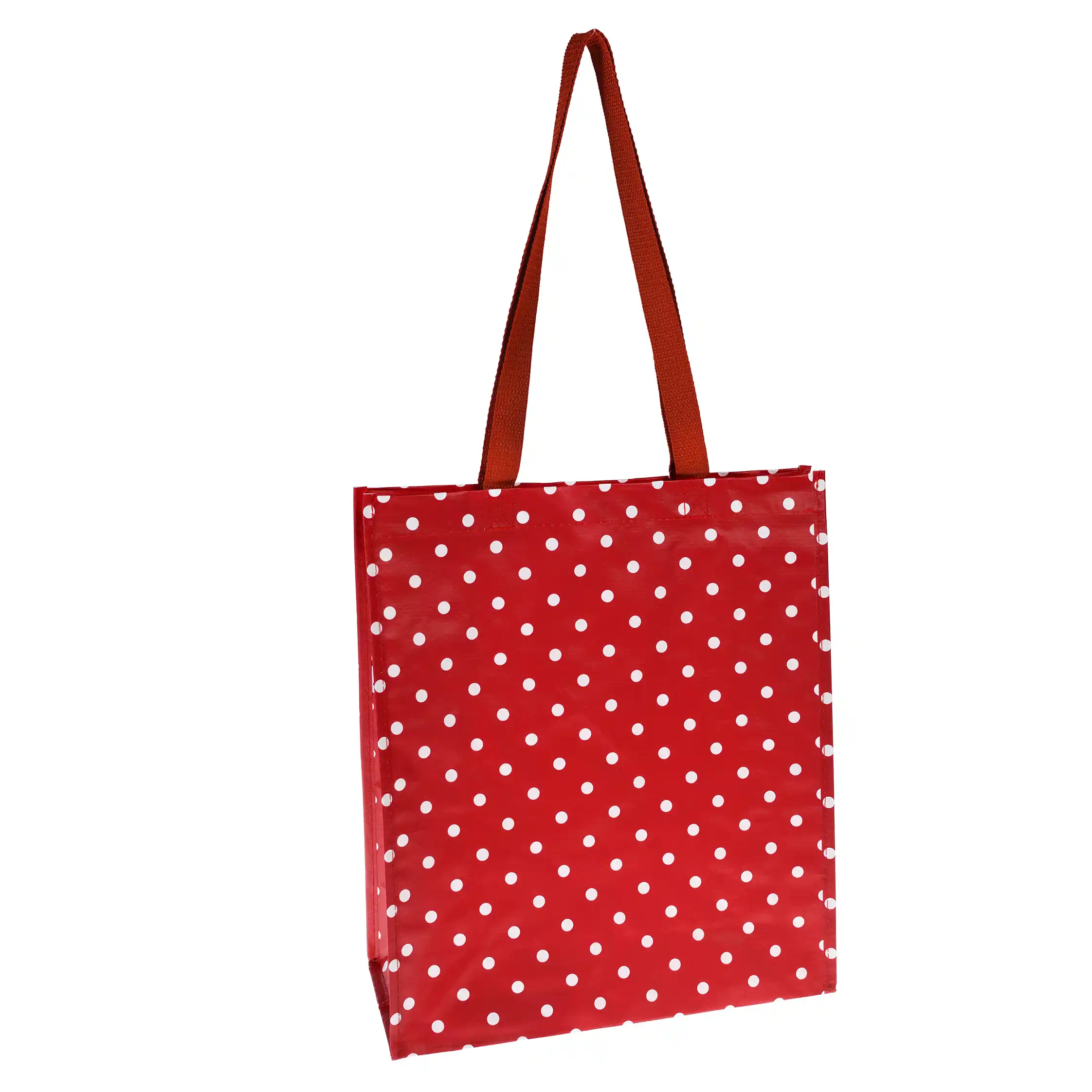 recycled shopping bag - red retrospot