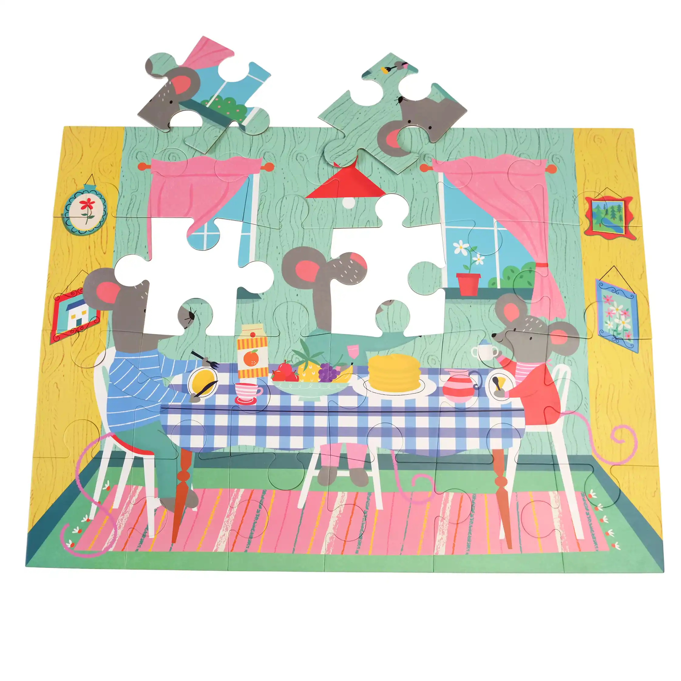 fußboden-puzzle mouse in a house (24 teile)
