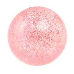 glitter bouncy ball - pink cat