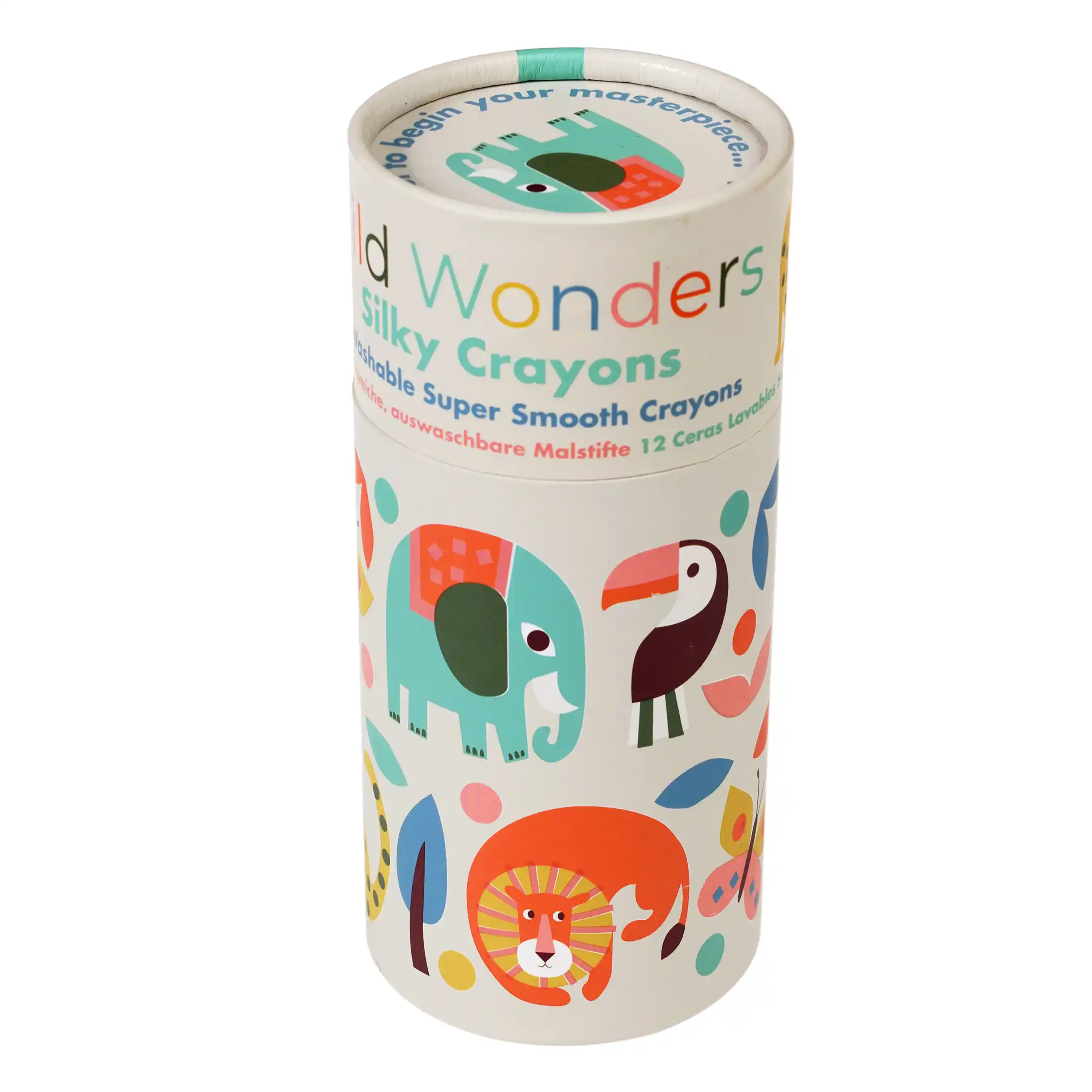 silky crayons (set of 12) - wild wonders