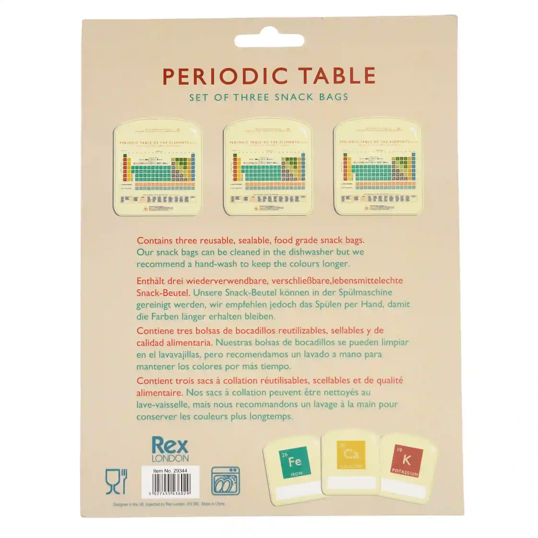 snackbeutel periodic table