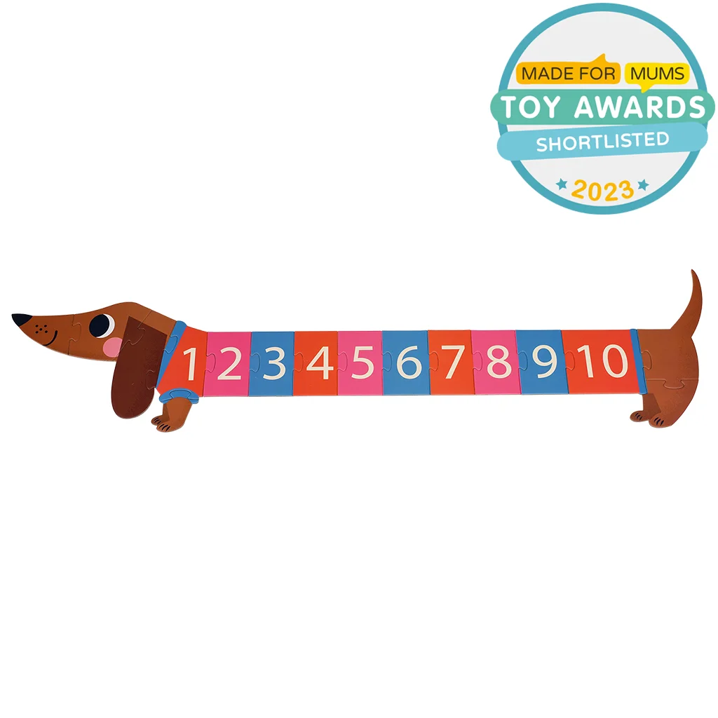 puzzle a numéros - sausage dog