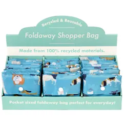 recycled foldaway shopper bag - best in show
