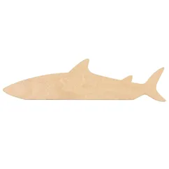 wooden ruler - shark