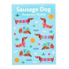 abwaschbare tattoos - sausage dog