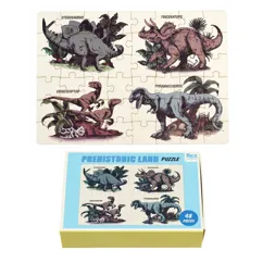 matchbox jigsaw puzzle - prehistoric land
