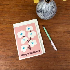 birthday card - blossom tree