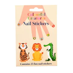 children's nail stickers - colourful creatures