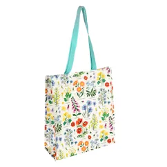 recycled shopping bag - wild flowers