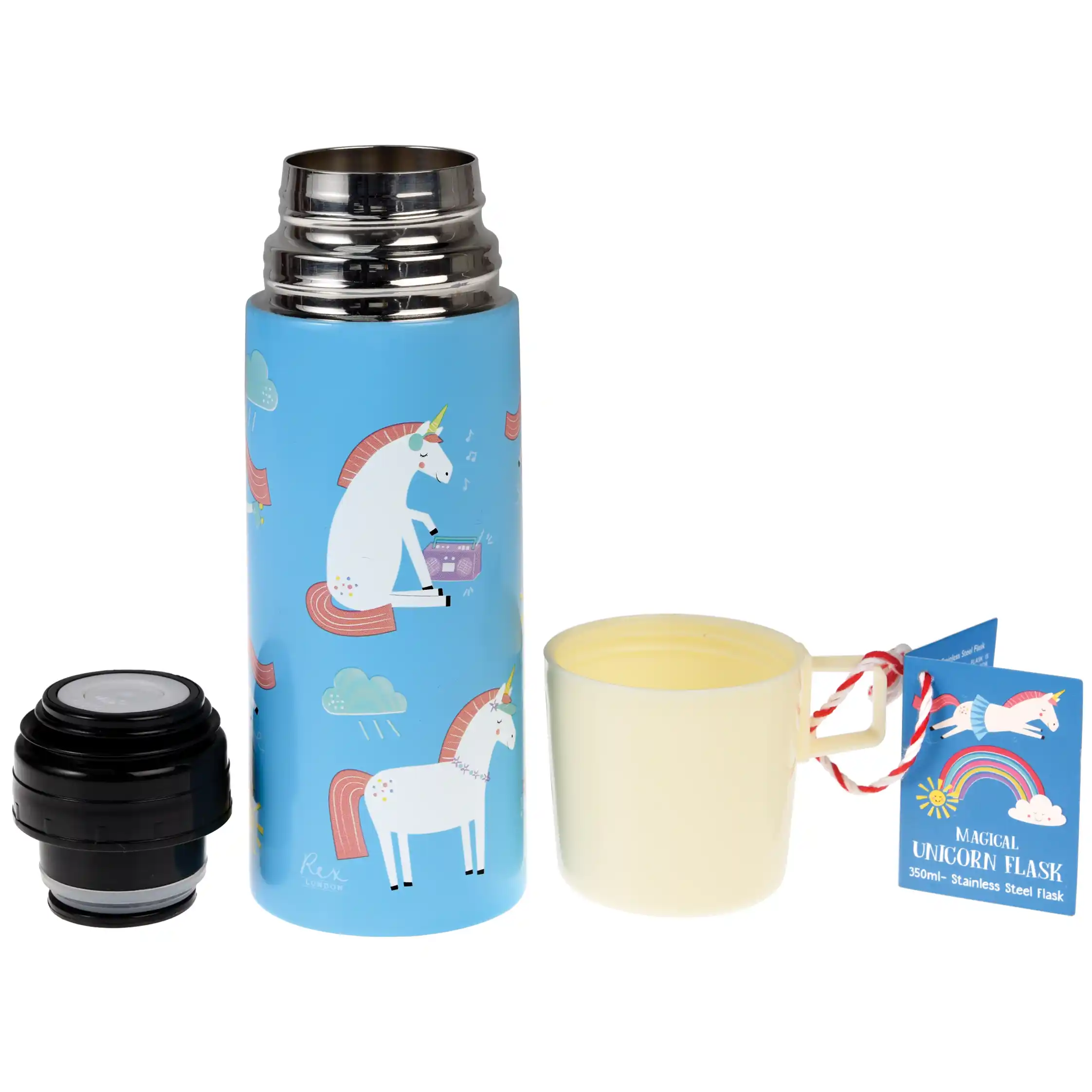 flask and cup - magical unicorn
