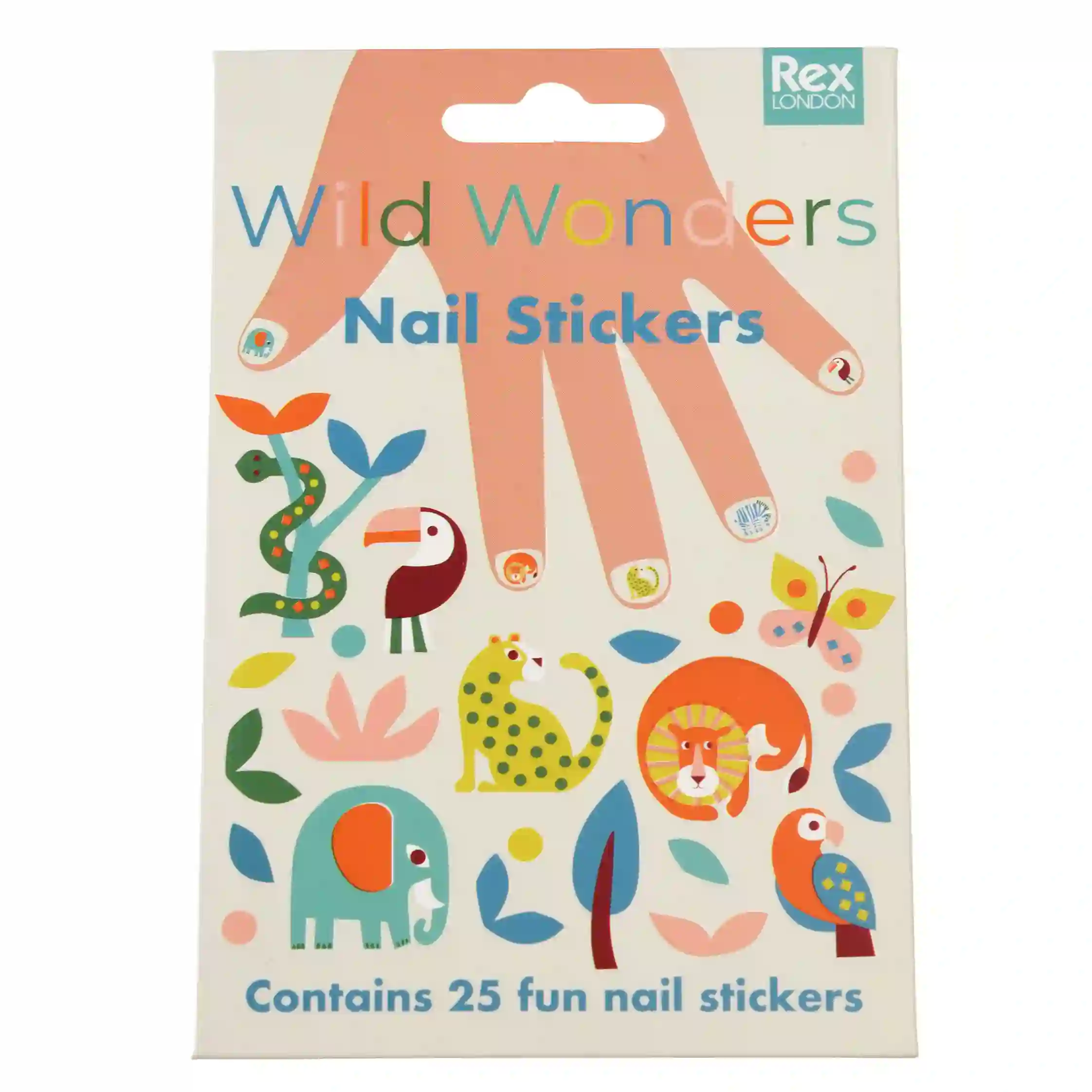 children's nail stickers - wild wonders