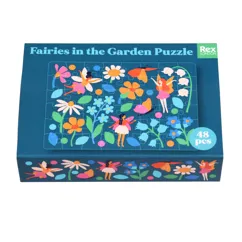 matchbox jigsaw puzzle - fairies in the garden