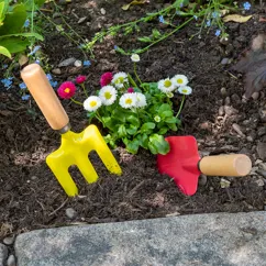 outils de jardinage - coccinelle