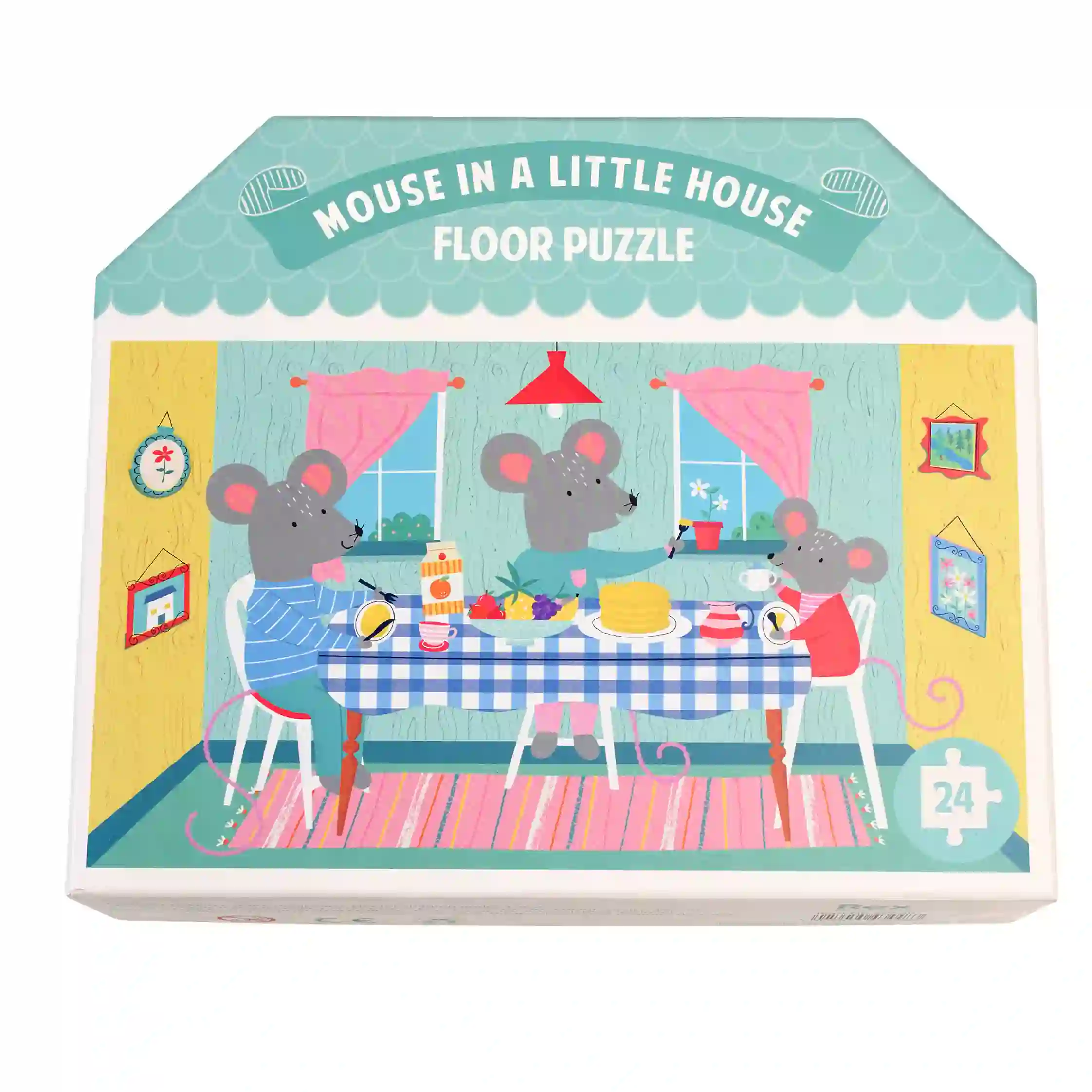 fußboden-puzzle mouse in a house (24 teile)