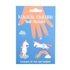 autocollants pour ongles "magical unicorn" (paquet de 25)