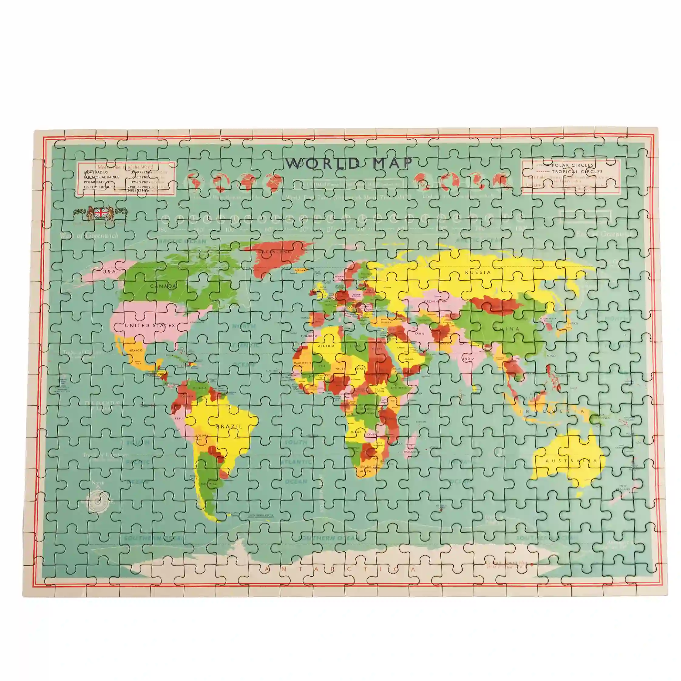 jigsaw puzzle (300 pieces) - world map