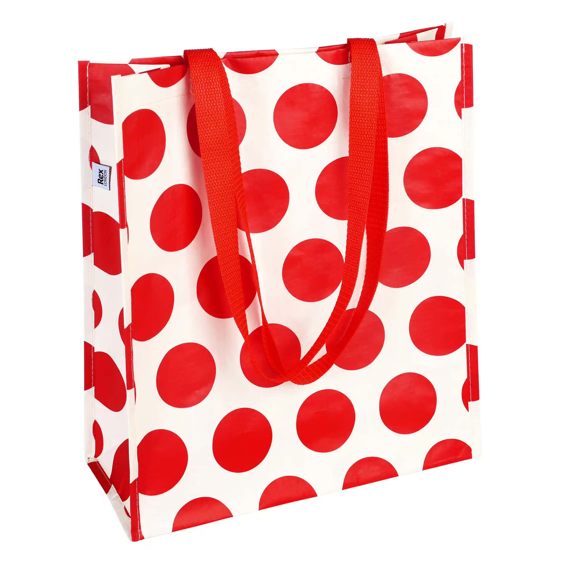 shopping bag - red on white spotlight