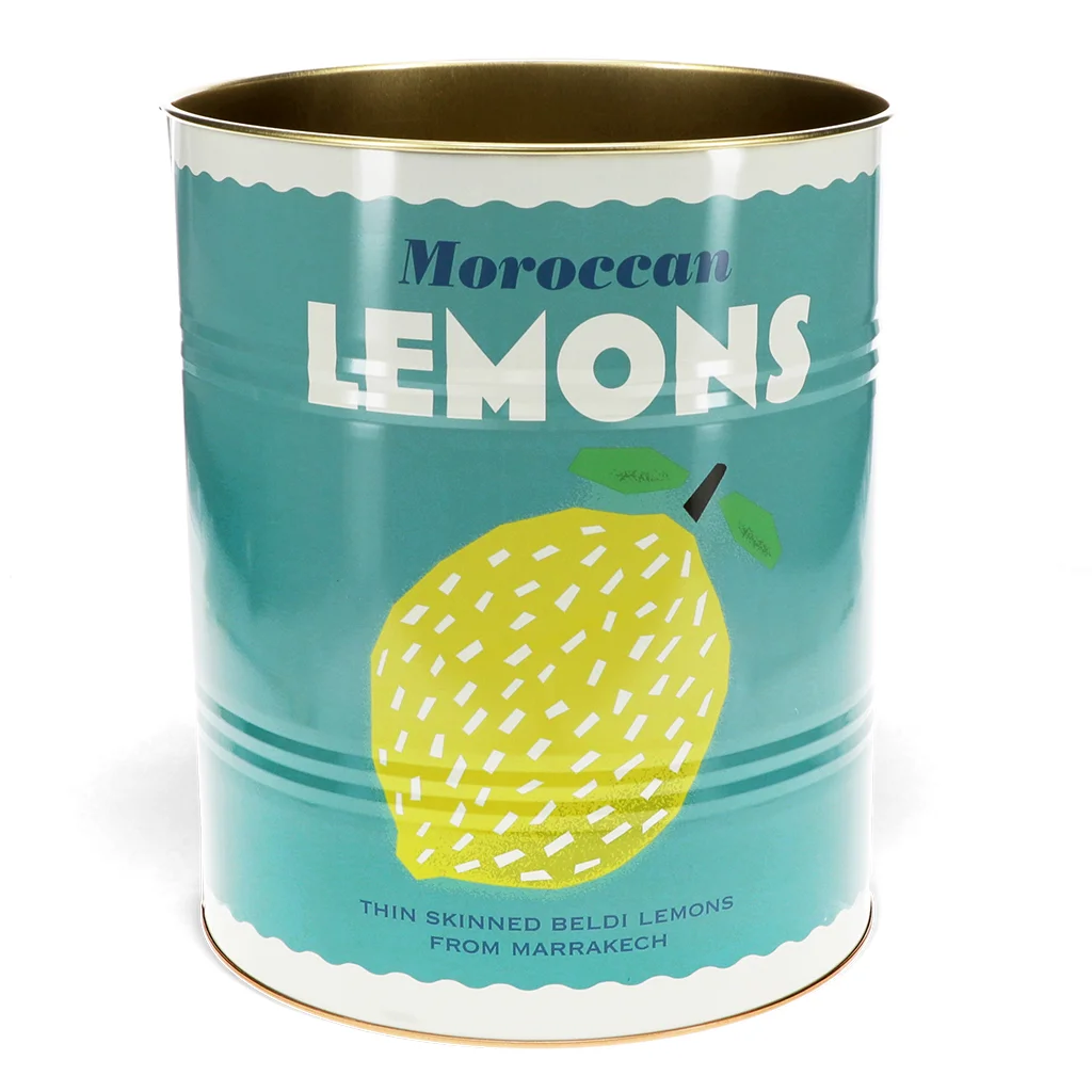 xl storage tins (set of 2) - lemons and harissa