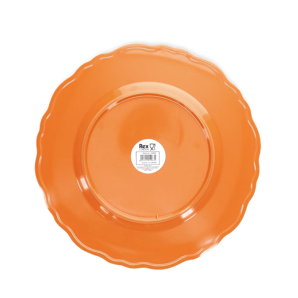 assiette mélamine (20cm) - orange