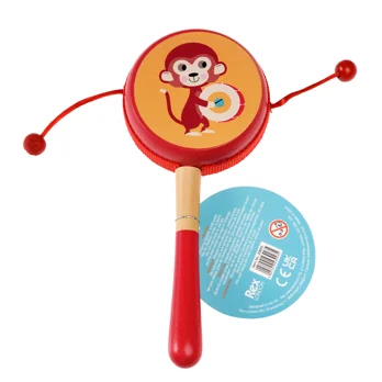 rattle drum - animal band rattle drum - animal band