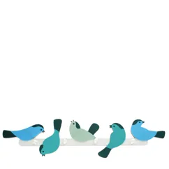 wooden wall hanger - garden bird wooden wall hanger - garden bird