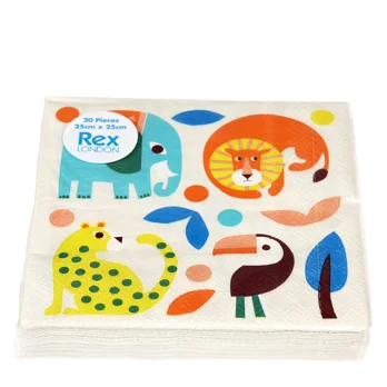 paper napkins (pack of 20) - wild wonders paper napkins (pack of 20) - wild wonders