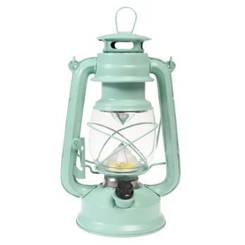 led hurricane lantern - aqua led hurricane lantern - aqua