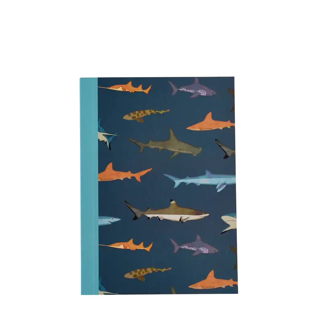 carnet a6 ligné requins